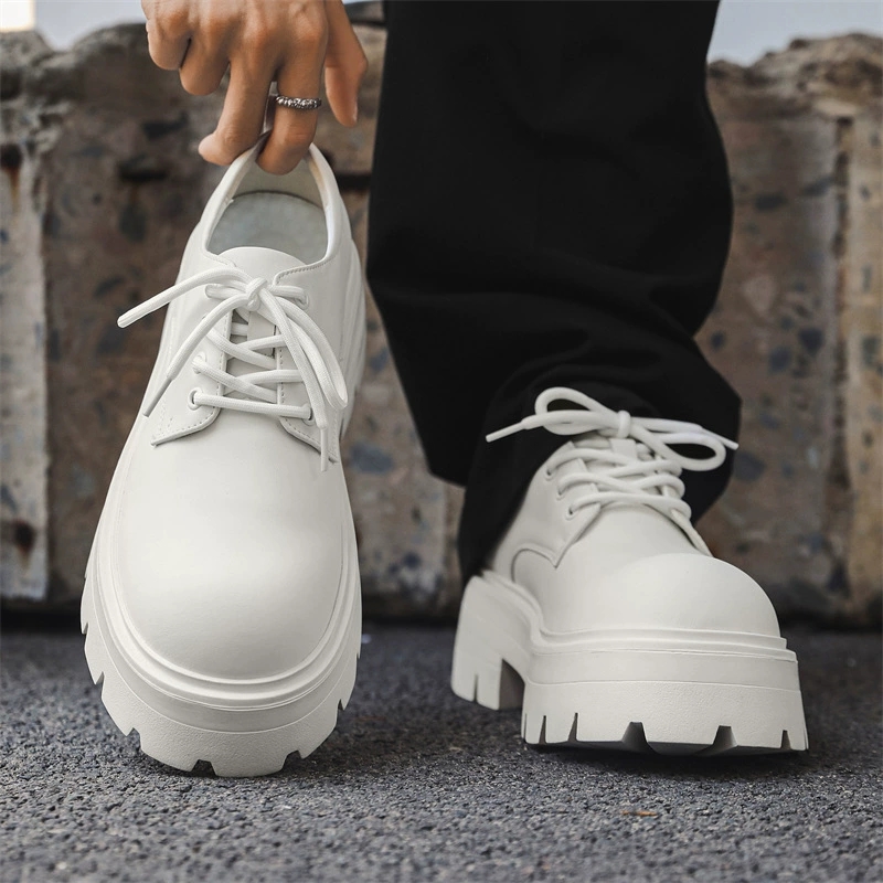 MEN’S THICK-SOLE HEIGHT-INCREASING DERBY SHOES | PREMIUM BRITISH-STYLE LEATHER