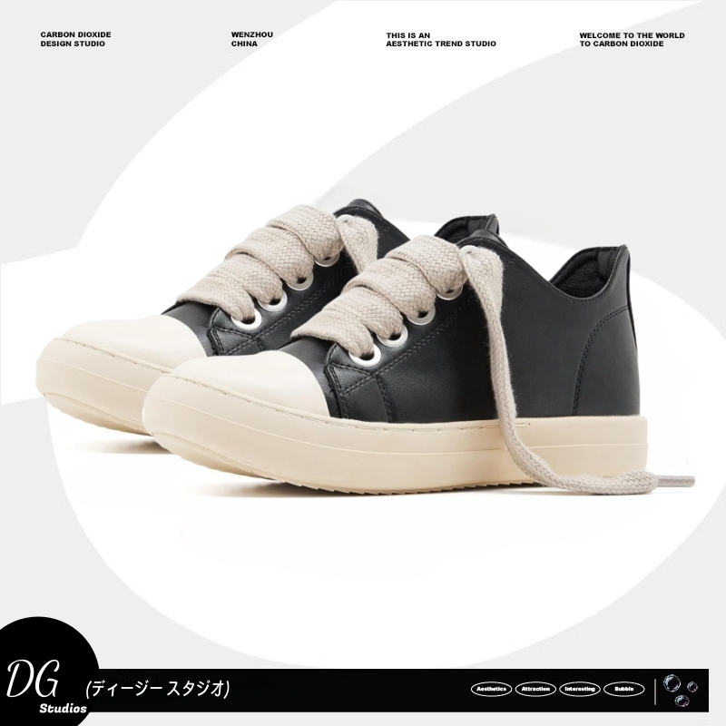【3color】DESIGN - FORWARD LEATHER MENS SNEAKERS, ROUND - TOE DG008163 
