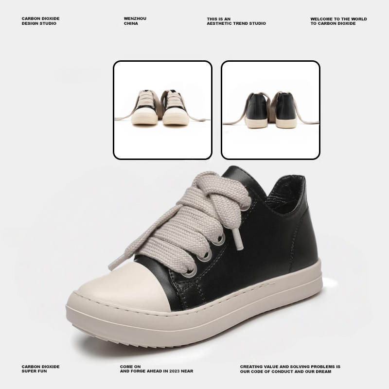 【3color】DESIGN - FORWARD LEATHER MENS SNEAKERS, ROUND - TOE DG008163 