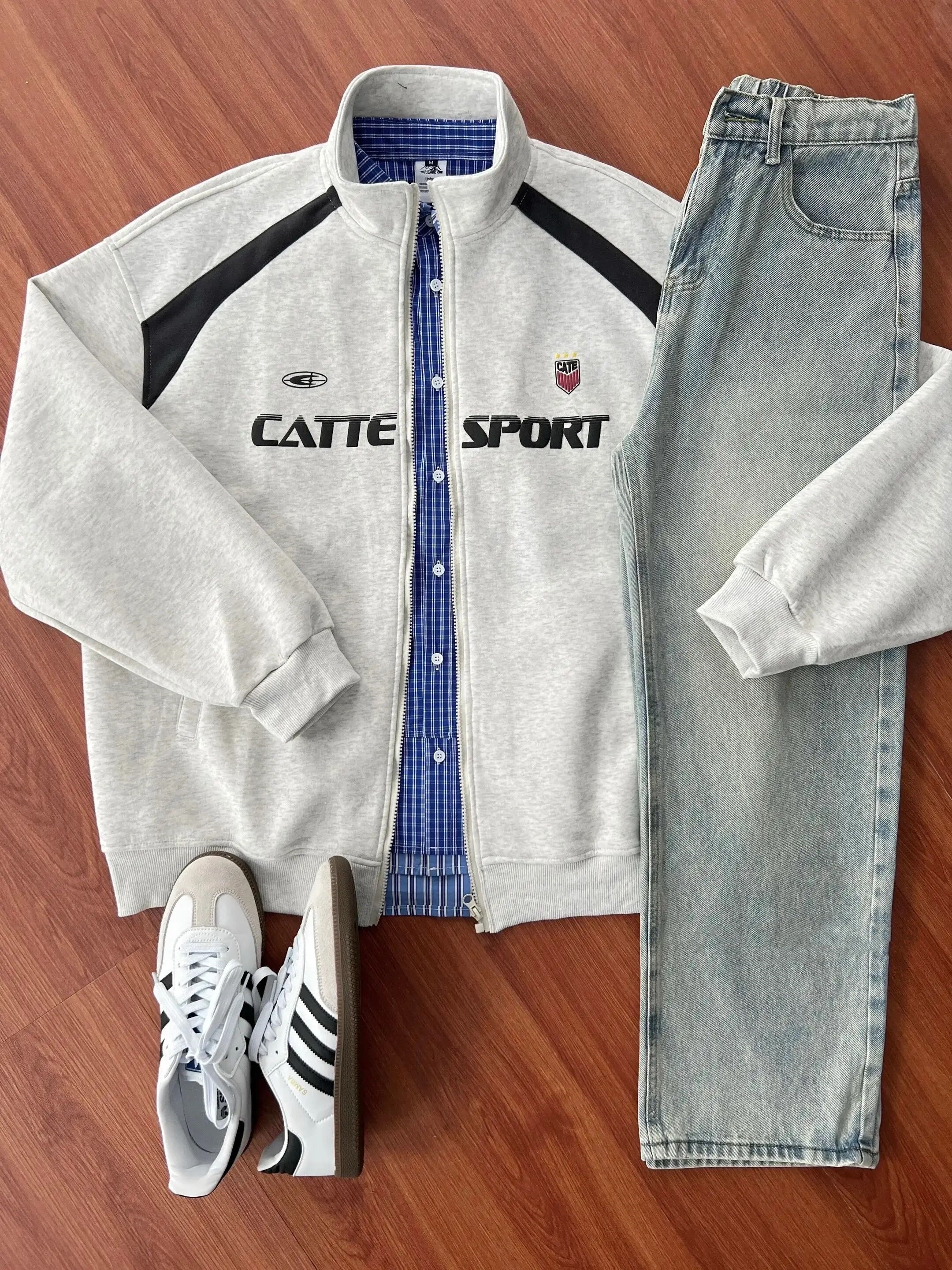 ドルチェアンドガッバーナ XLサイズ テーラードジャケット グレー ロゴ ドルチェ＆ガッバーナ Dolce & Gabbana ロゴワッペンストライプ