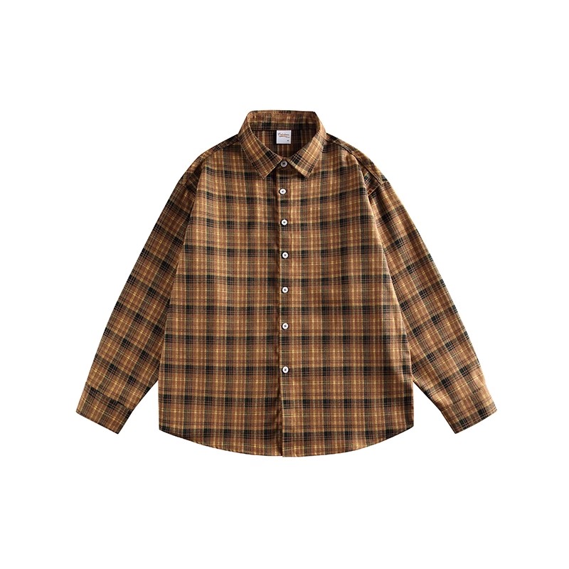 DG STUDIOS DG987 春新作 アメカジ風デニムジャケットセットアップ｜チェック柄シャツ×ブラックジーンズ メンズコーデ