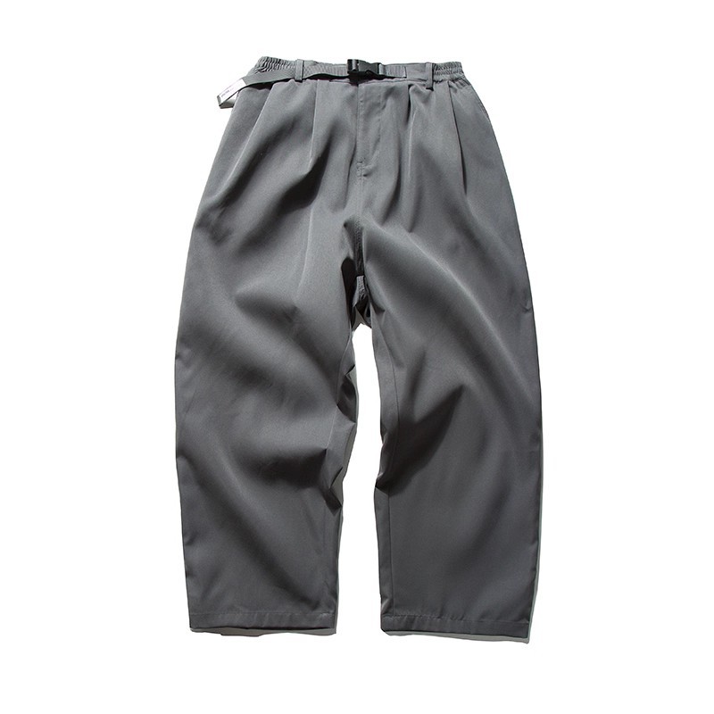 DG STUDIOS DG1158 爽やかな日系カジュアルセットアップ｜チェックシャツ＋グレーワークパンツ