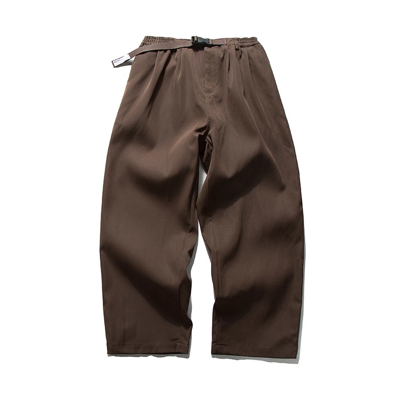 夏のメンズ日系セットアップ｜立体模様入り半袖シャツ＋ウエスト調整可能ストレートパンツ