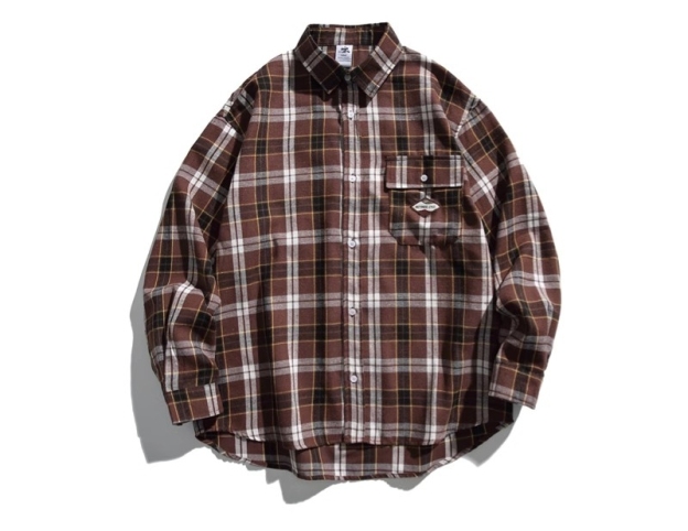 DG STUDIOS DG780 バーガンディ工装スタンドカラージャケット｜早春のトレンドカジュアルスタイル