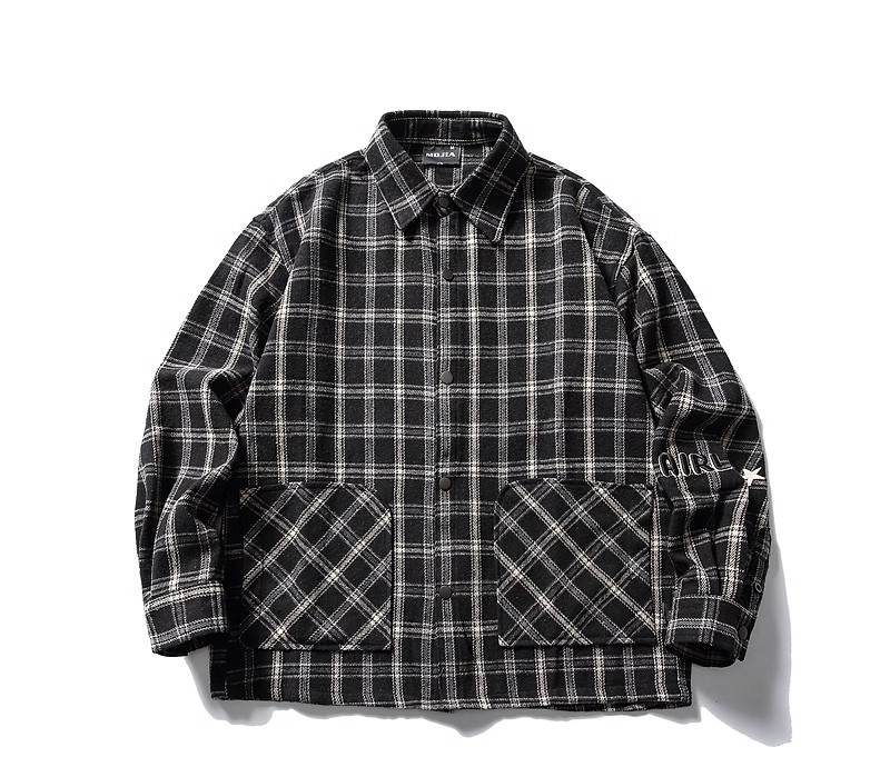 DG STUDIOS DG768 日系立ち襟刺繍工装軽量白ダックダウンジャケット｜冬のスタイリッシュカジュアル