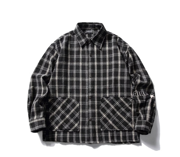 DG STUDIOS DG768 日系立ち襟刺繍工装軽量白ダックダウンジャケット｜冬のスタイリッシュカジュアル