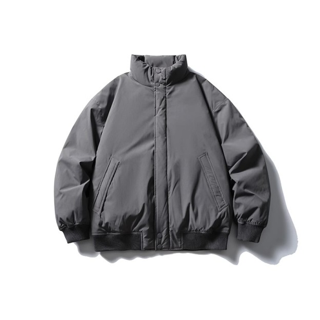 DG STUDIOS DG750 ミニマル工装立ち襟ダウンジャケット｜冬の洗練カジュアルコーデ