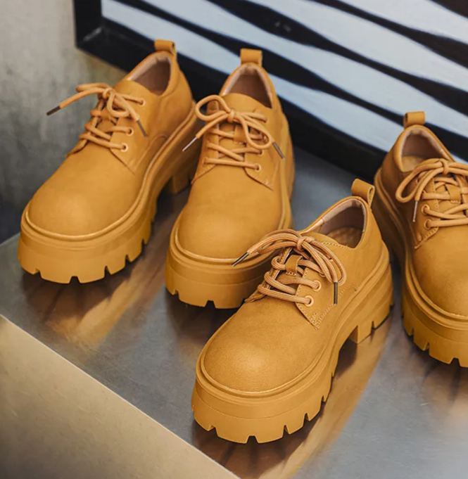 MEN’S THICK-SOLE HEIGHT-INCREASING DERBY SHOES | PREMIUM BRITISH-STYLE LEATHER