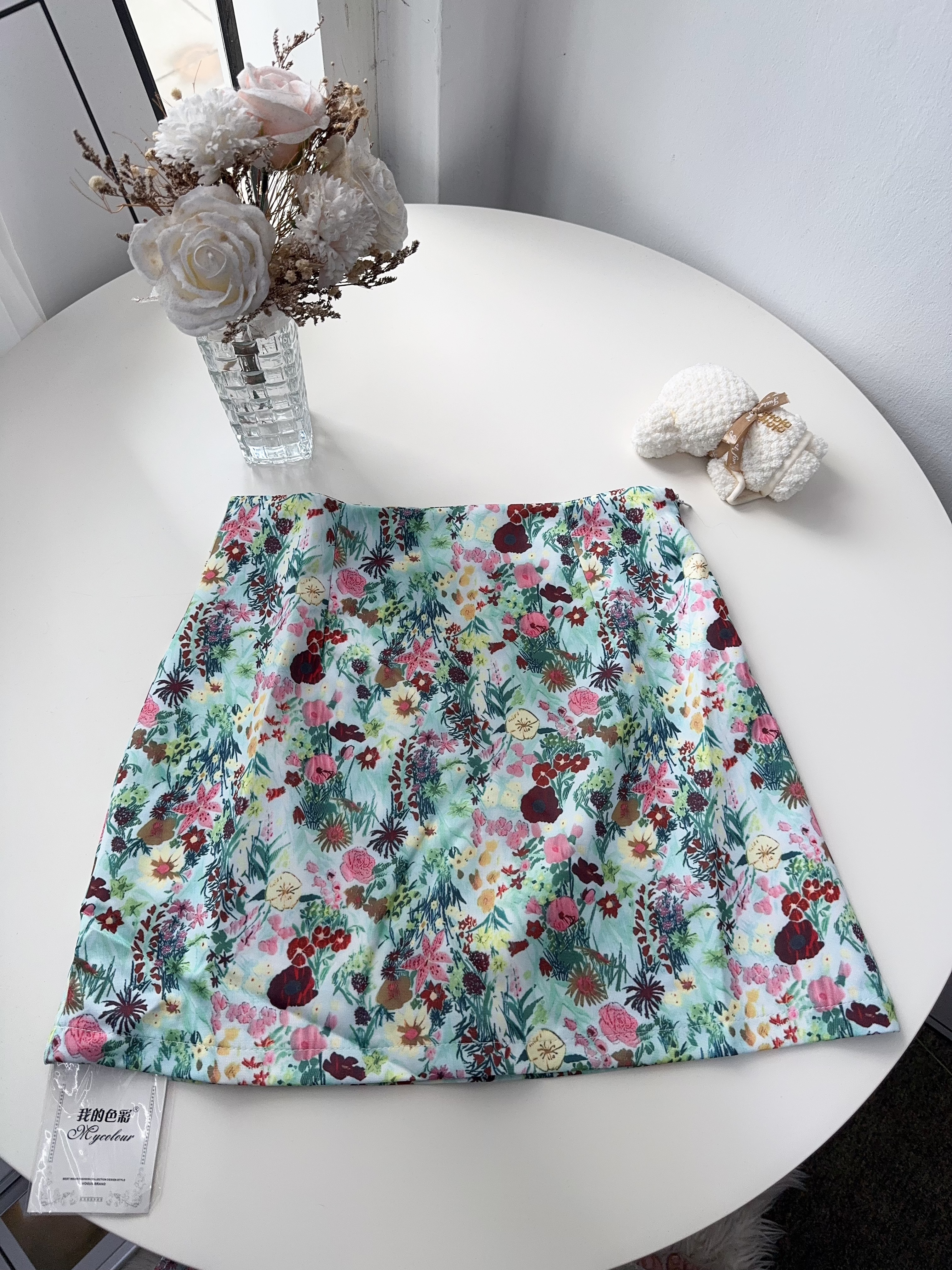 flora skirt提花半裙