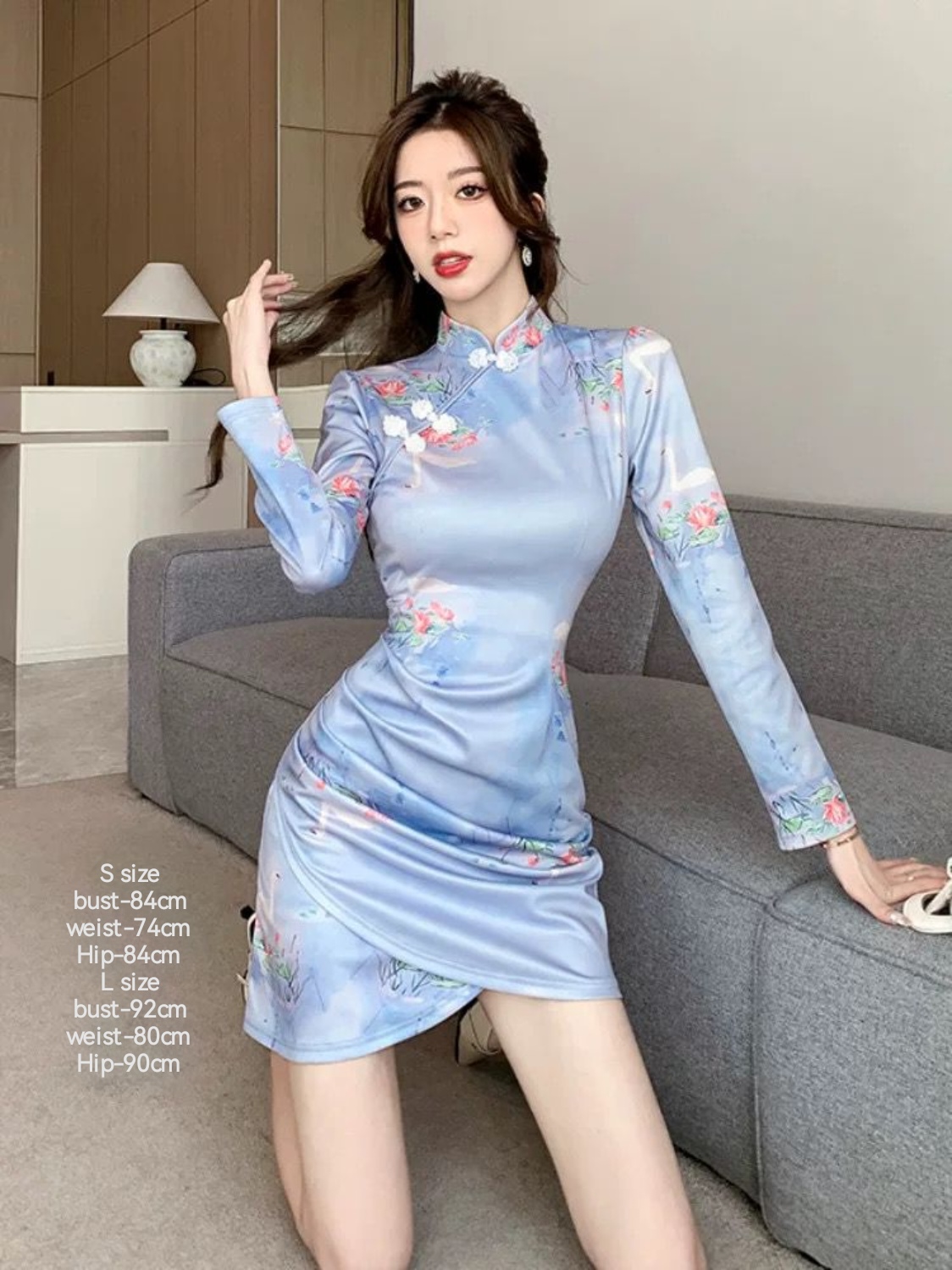 复古国风新中式旗袍