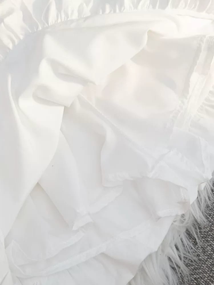 抽绳工装花苞短裙