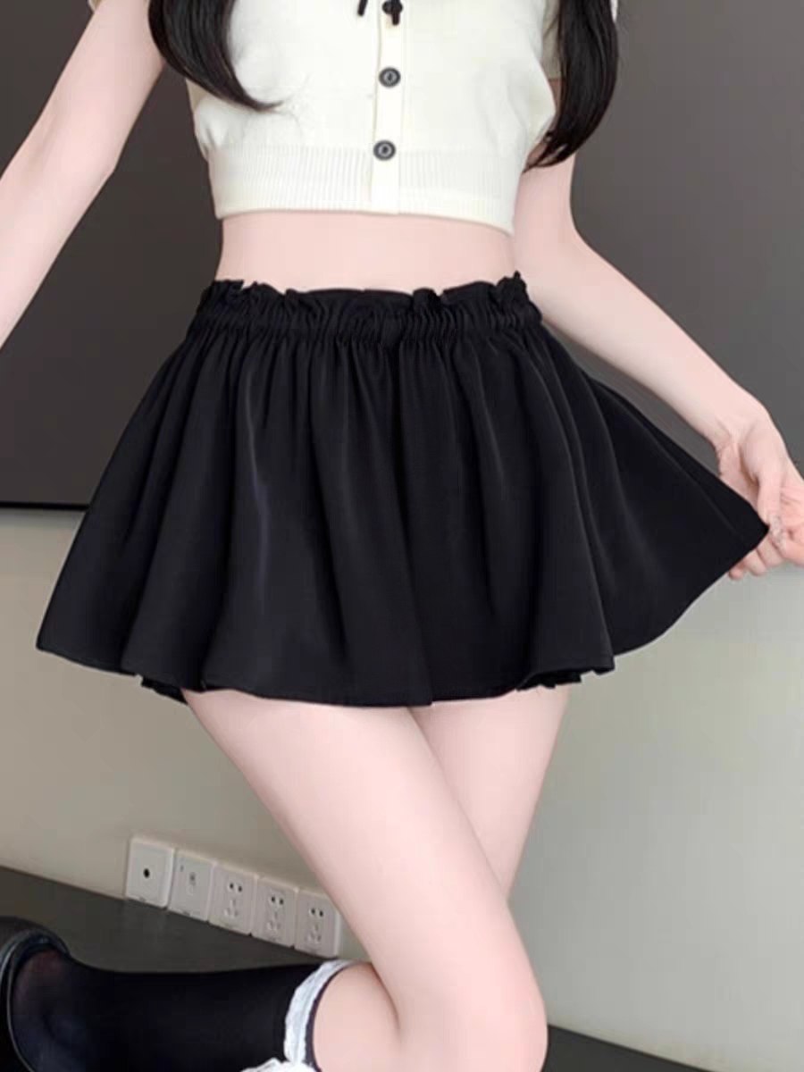 微胖大码纯欲风辣妹半身裙显瘦防走光蓬蓬裙