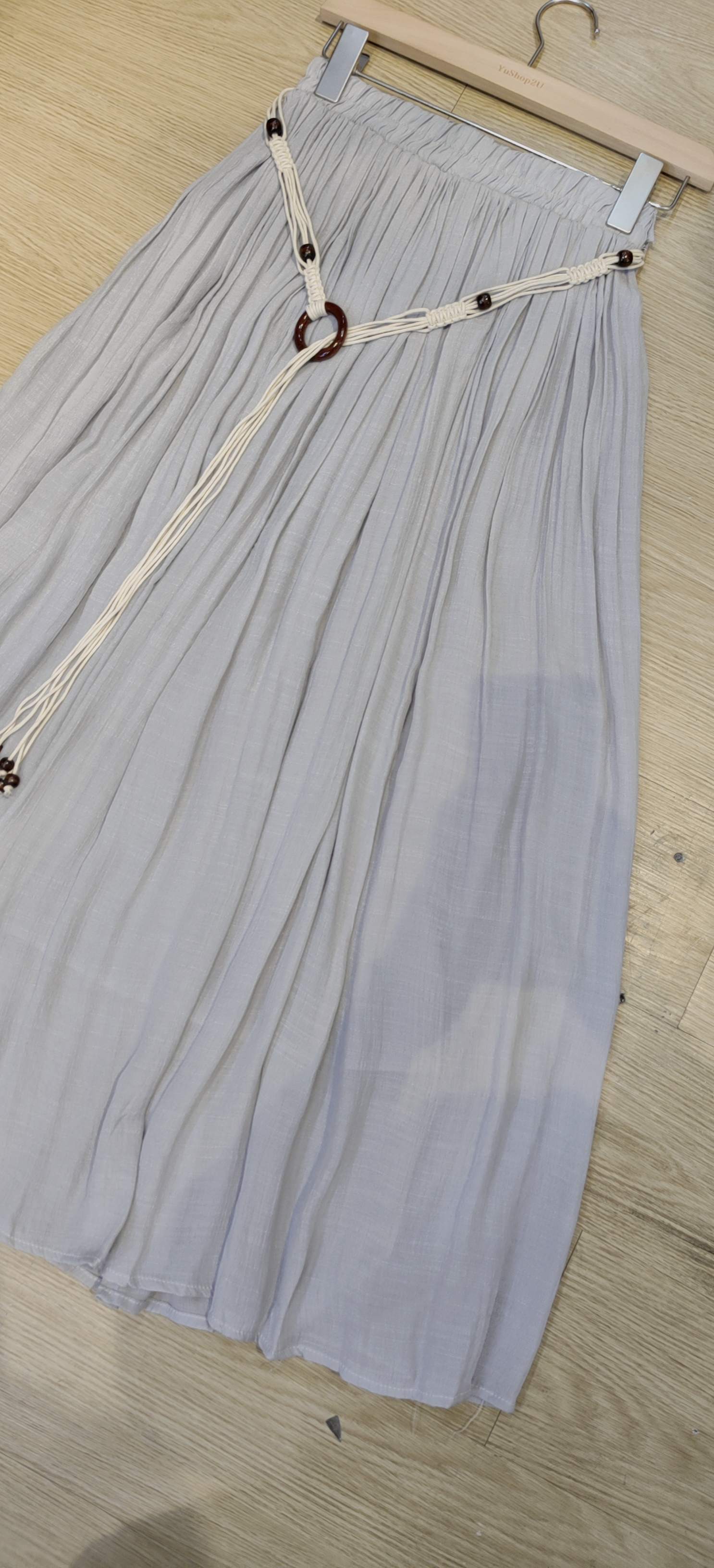 冰丝长裙中式棉麻半身裙