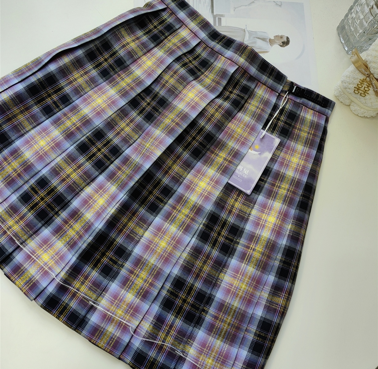 jk skirt 英伦学院风百褶裙