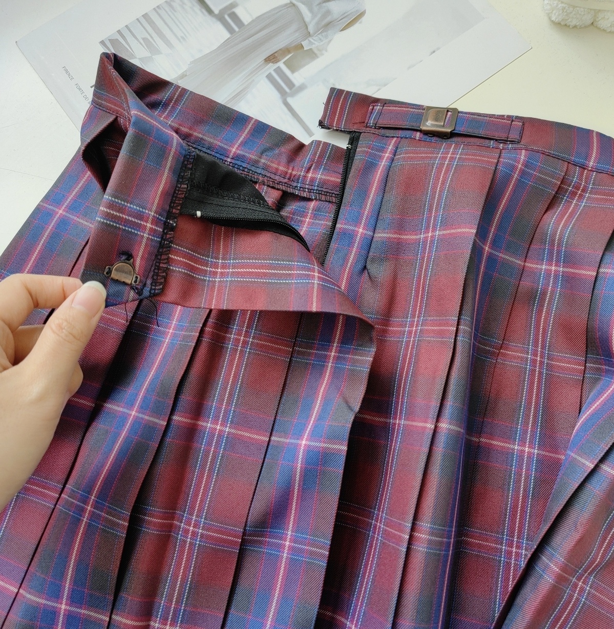 jk skirt 英伦学院风百褶裙