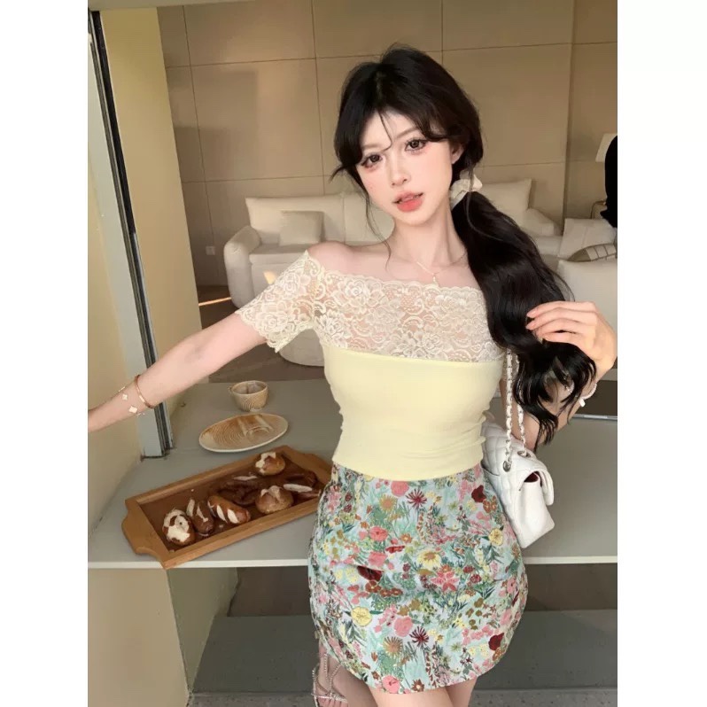 flora skirt提花半裙