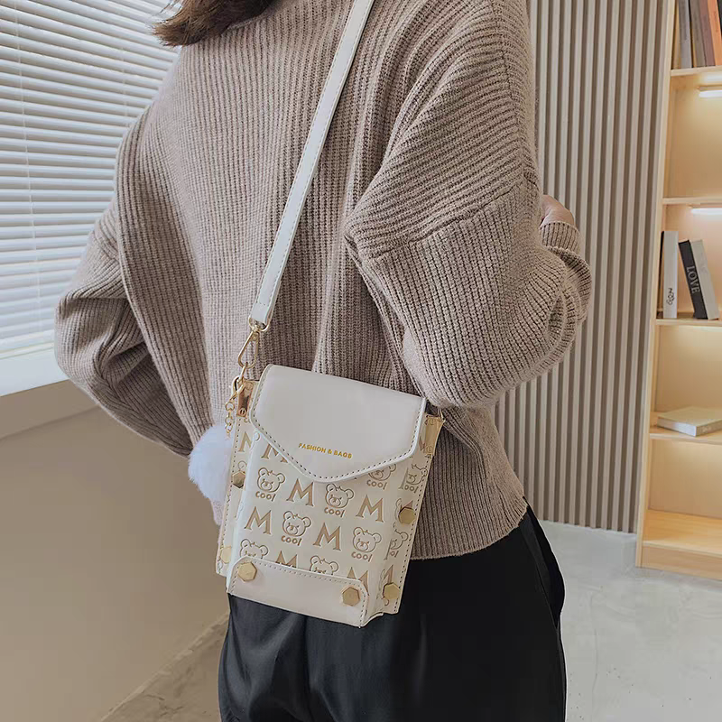 小熊印花包包 *無毛球款