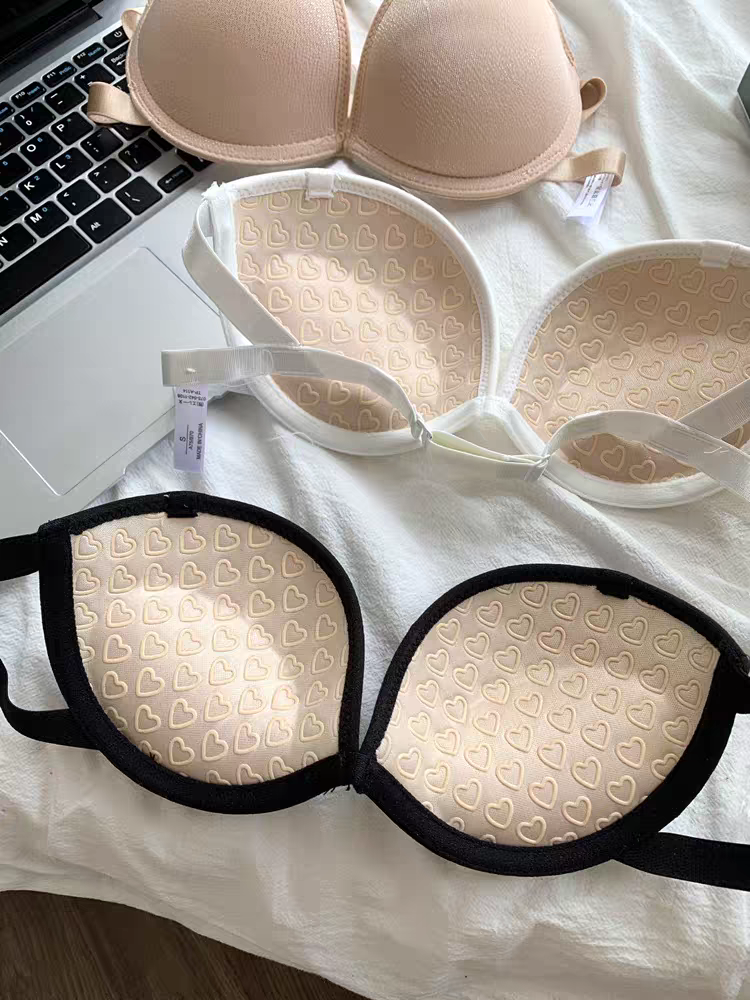 无肩带防滑上薄下厚内衣