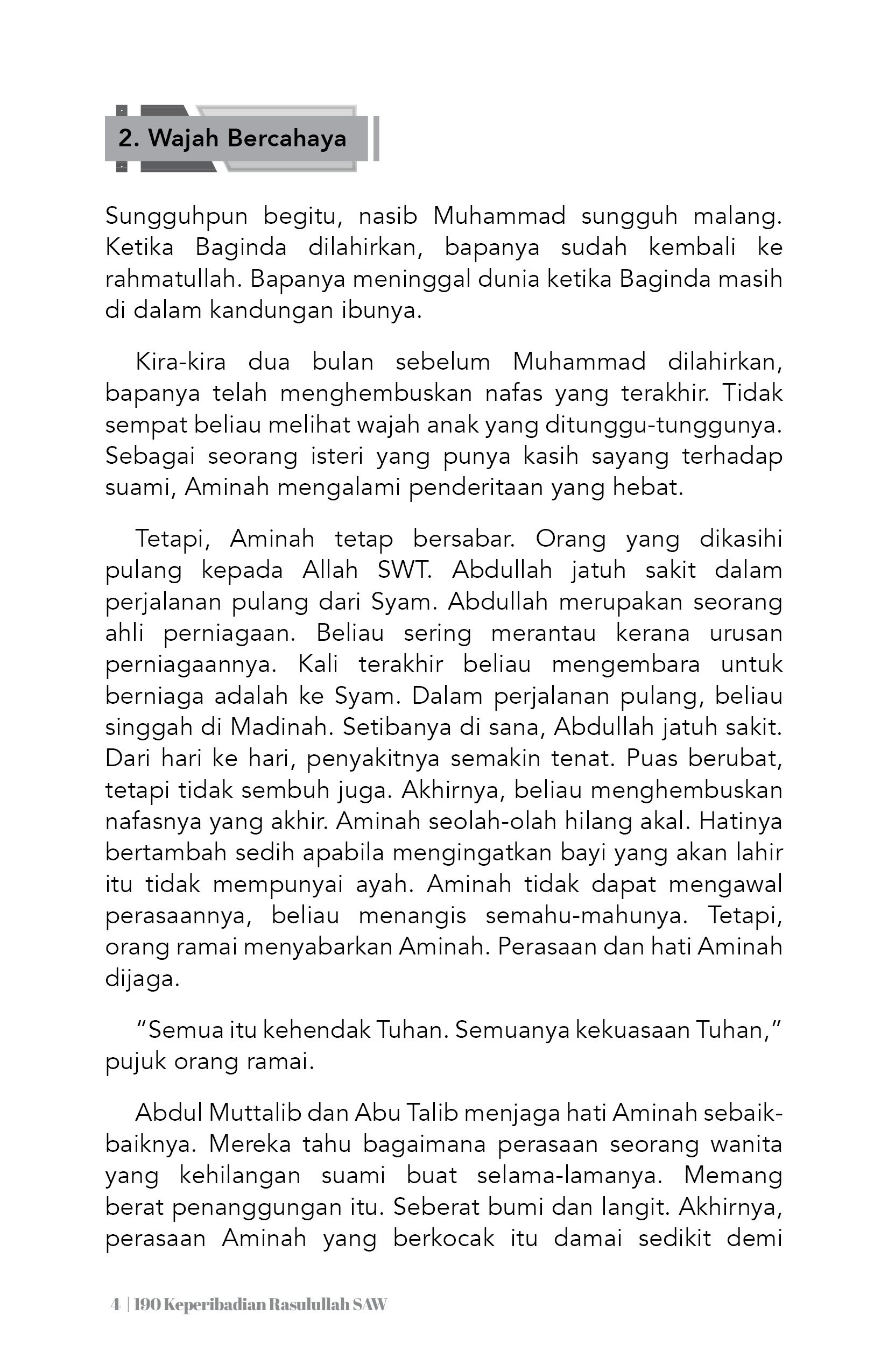 190 Keperibadian Rasulullah SAW (Edisi Kemas Kini)