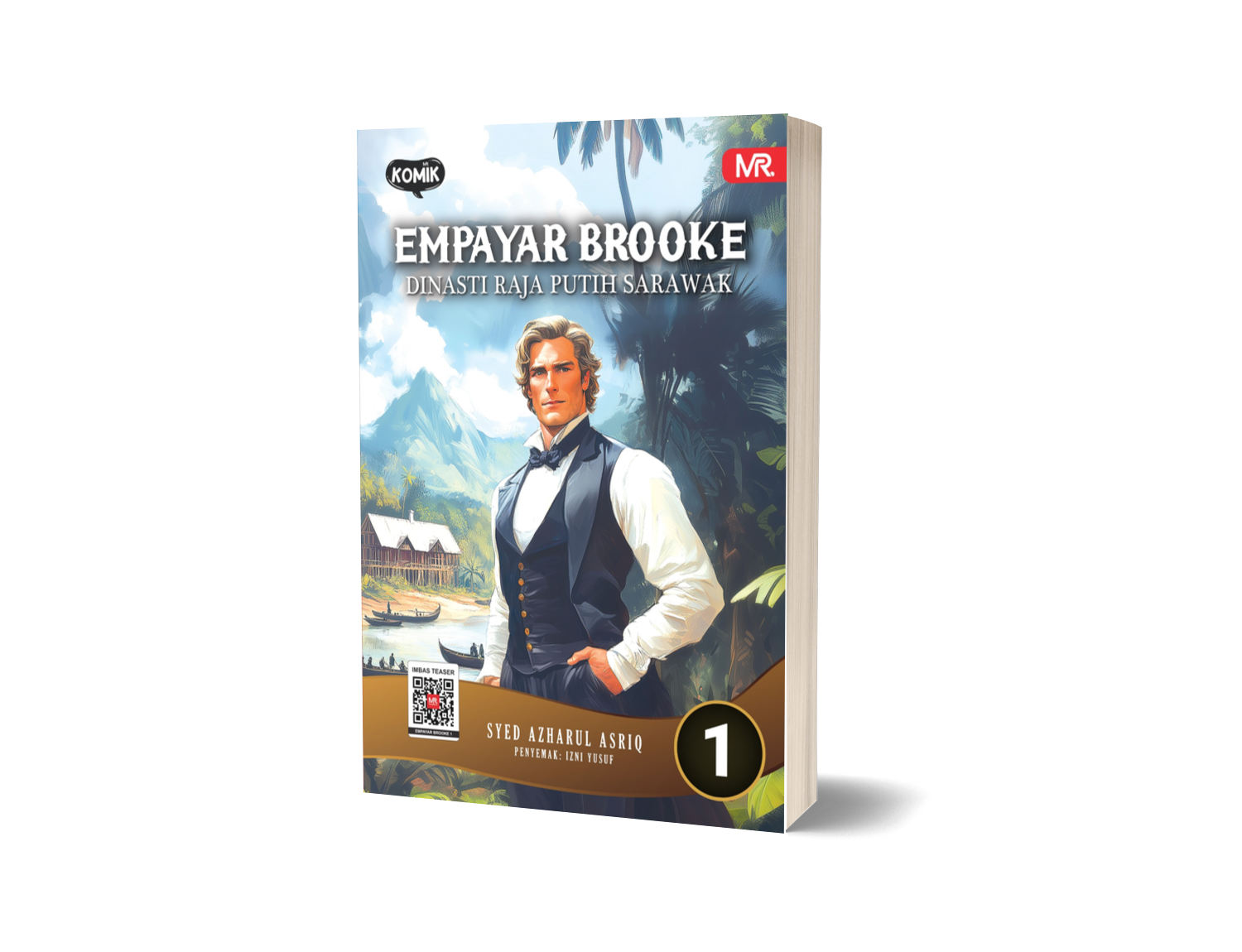 Komik Empayar Brooke #1 - Dinasti Raja Putih Sarawak (Ilustrasi guna Teknologi AI)