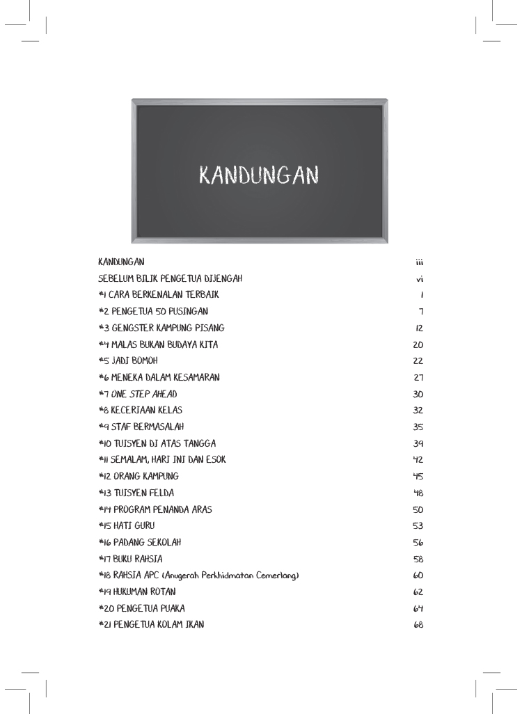 Cerita Bilik Pengetua