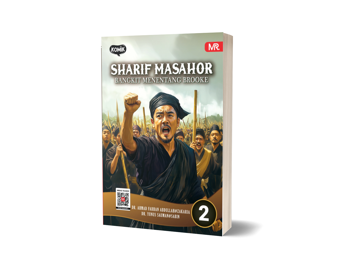 Komik Sharif Masahor #2 - Bangkit Menentang Brooke (Ilustrasi guna Teknologi AI)