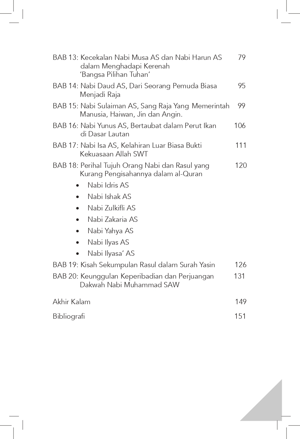 DI SEBALIK KISAH PARA NABI DAN RASUL DALAM AL-QURAN