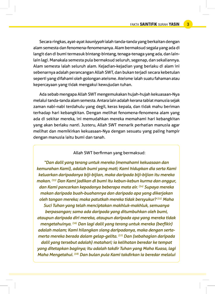 Fakta Saintifik  Surah Yasin