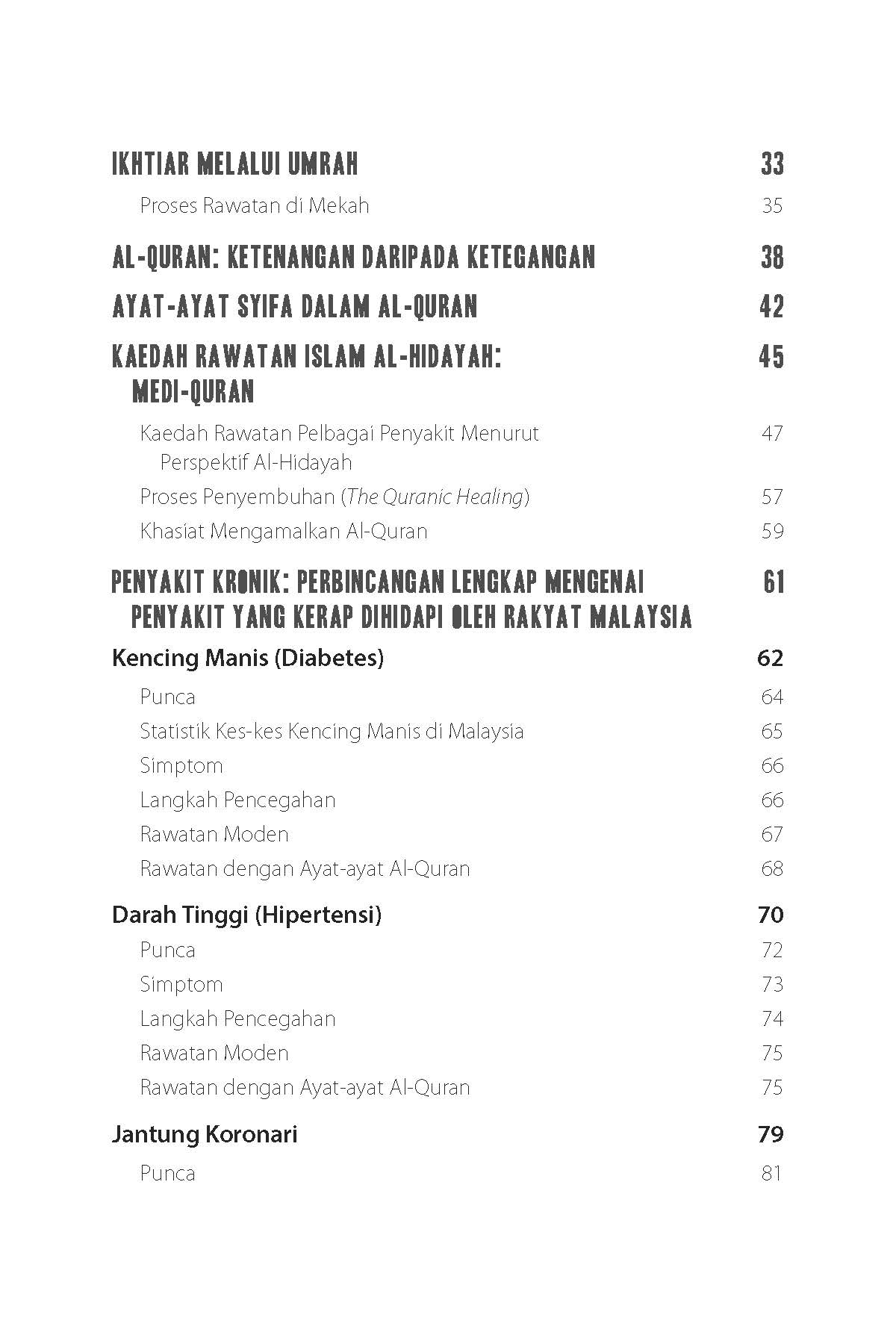 Perubatan Al Quran Rawatan Penyakit Kronik (Edisi Kemas Kini)