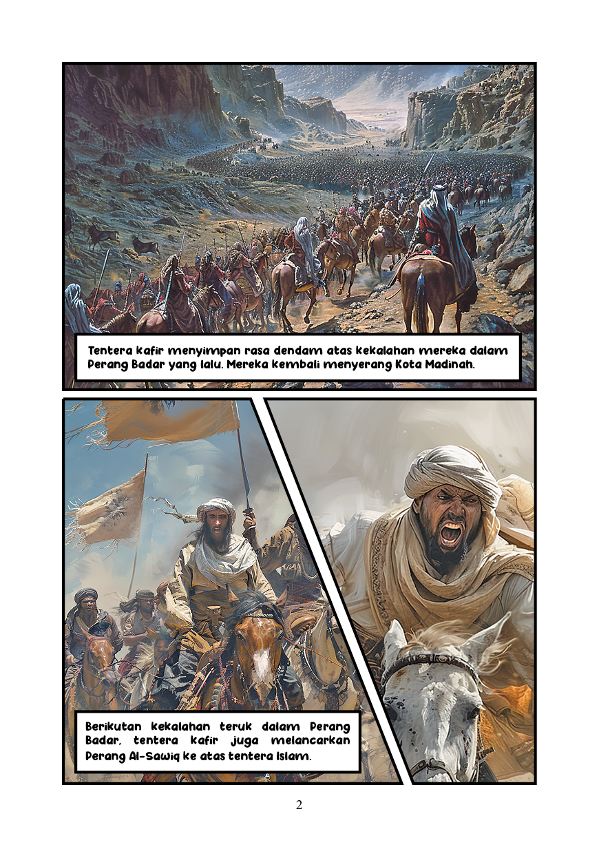 Perang Uhud (Komik Sirah AI)