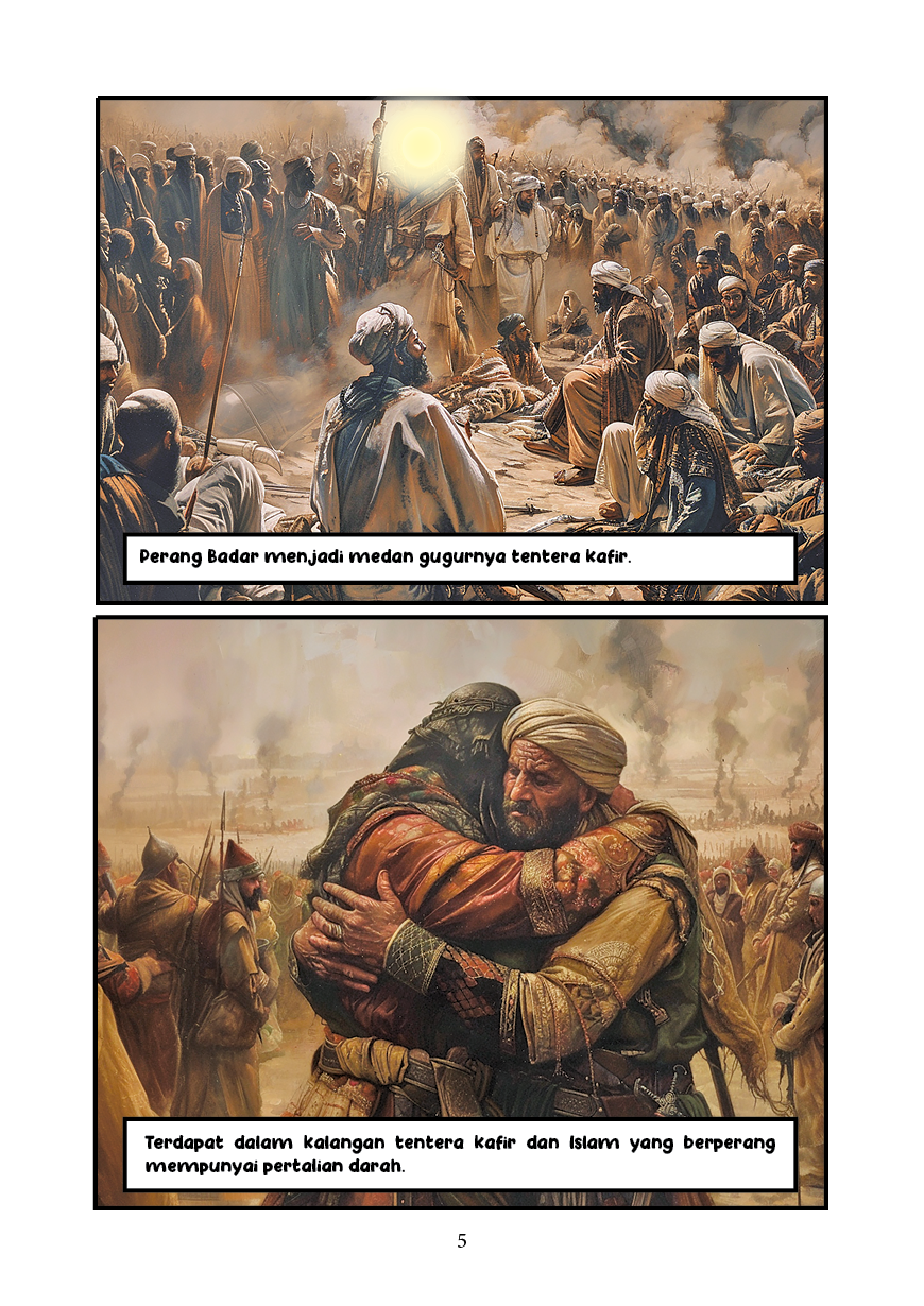 Perang Uhud (Komik Sirah AI)