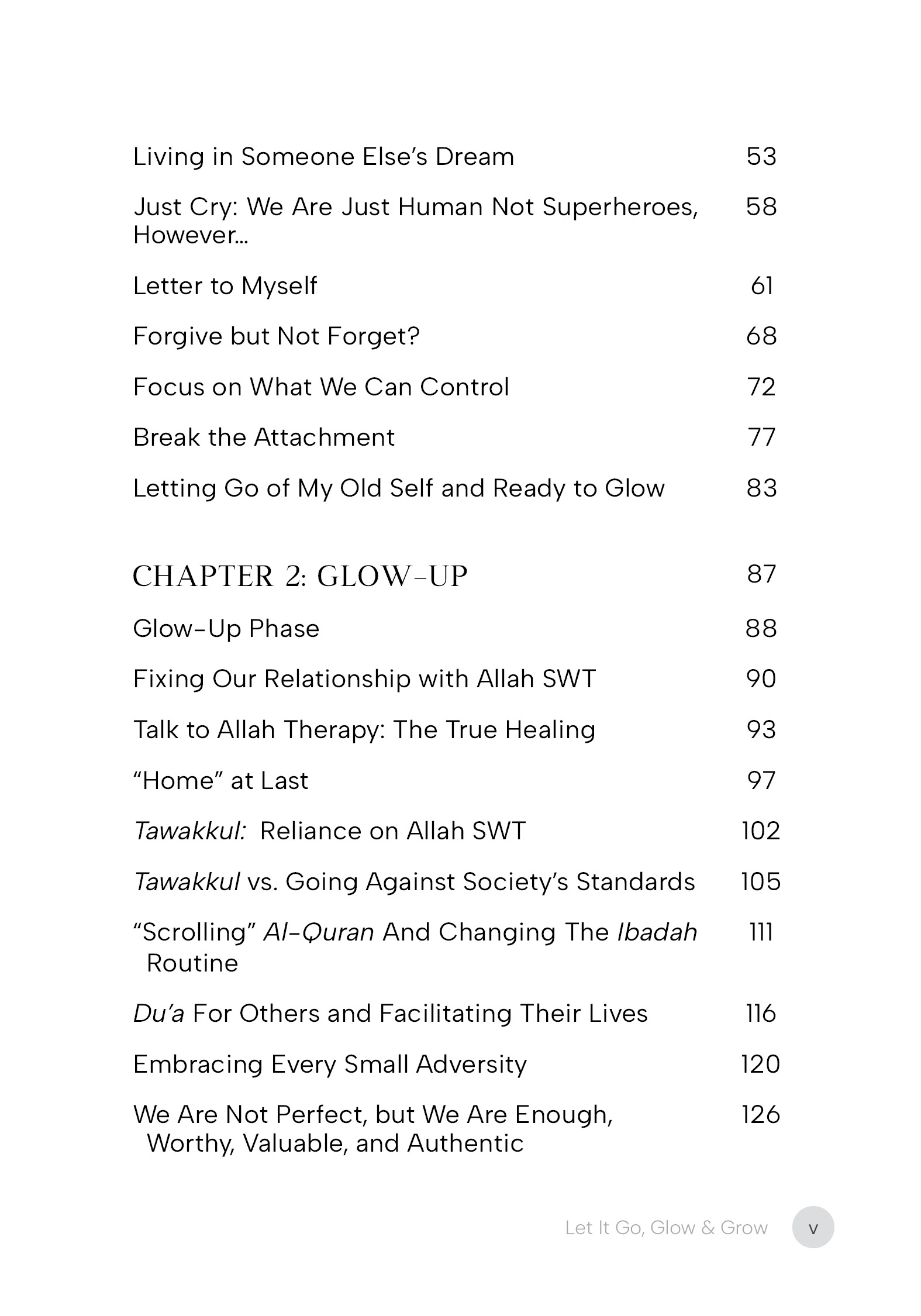 Let It Go, Glow and Grow