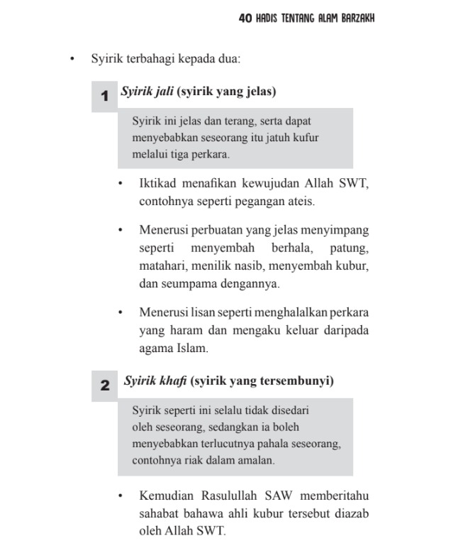 40 Hadis Tentang Alam Barzakh