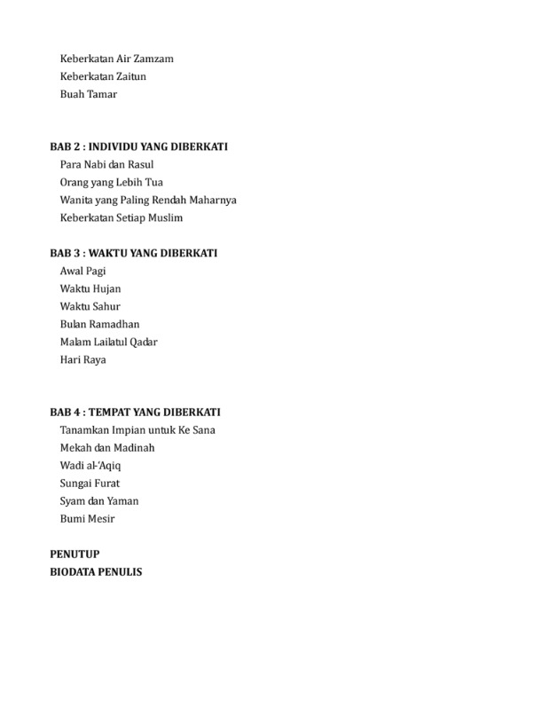 Berkat Rahsia Hidup Senang