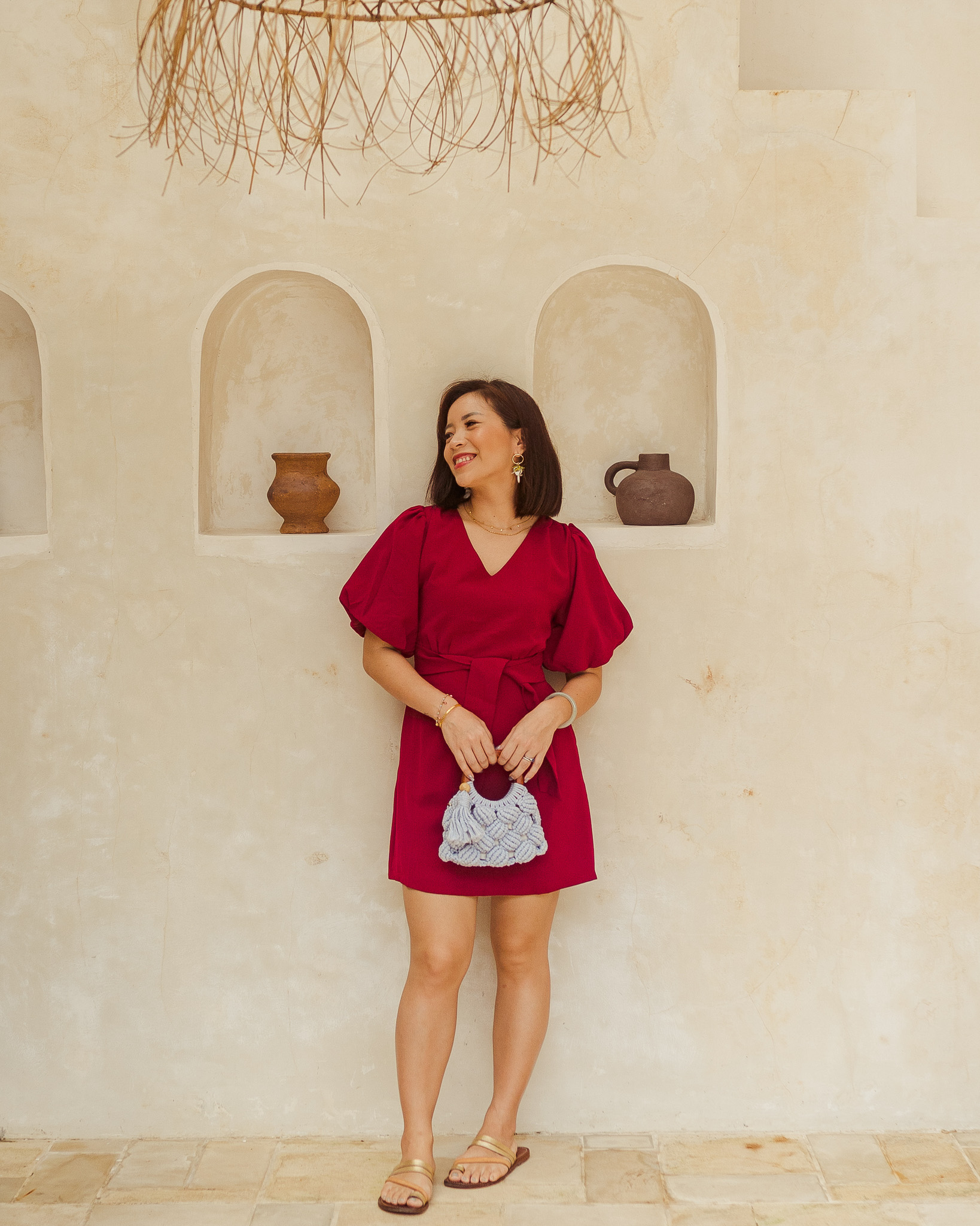 Blaire Dress in Magenta