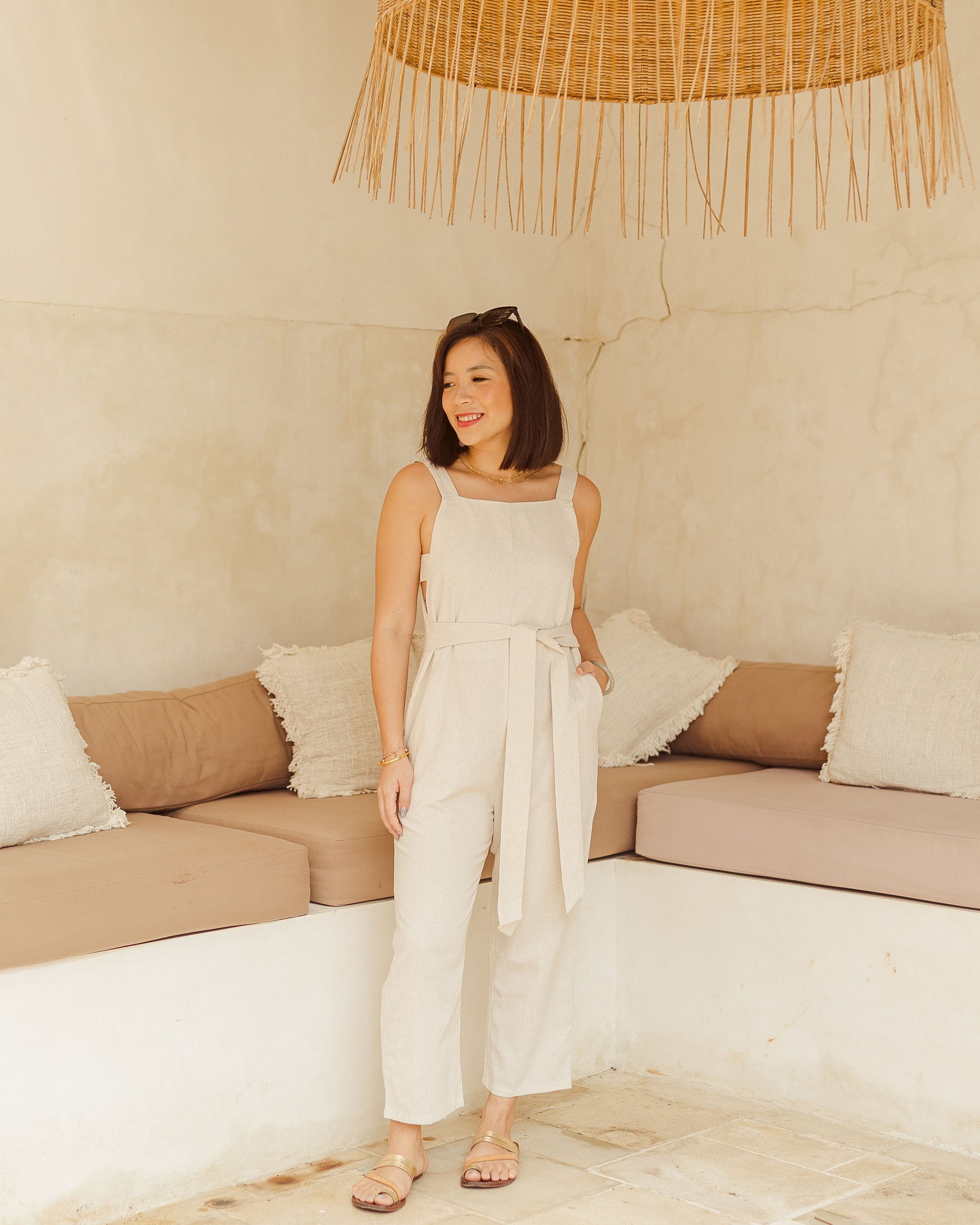 Rumi Jumpsuit in Ecru