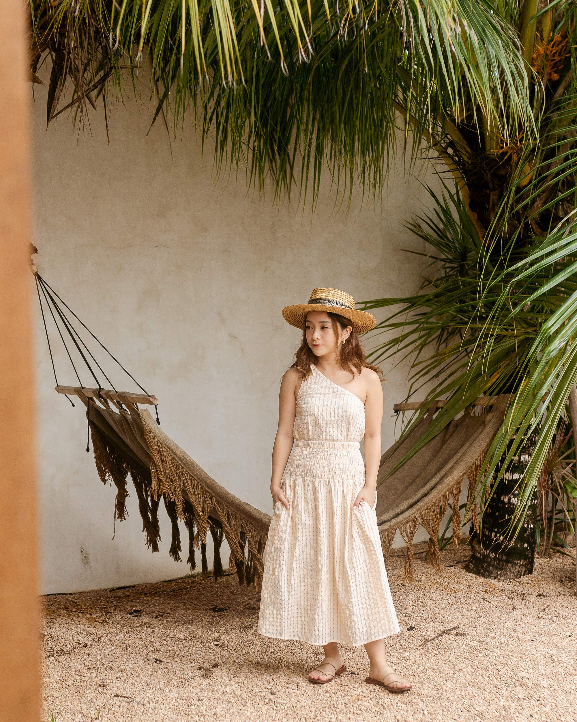 Trixie Midi Skirt in Yellow Checks