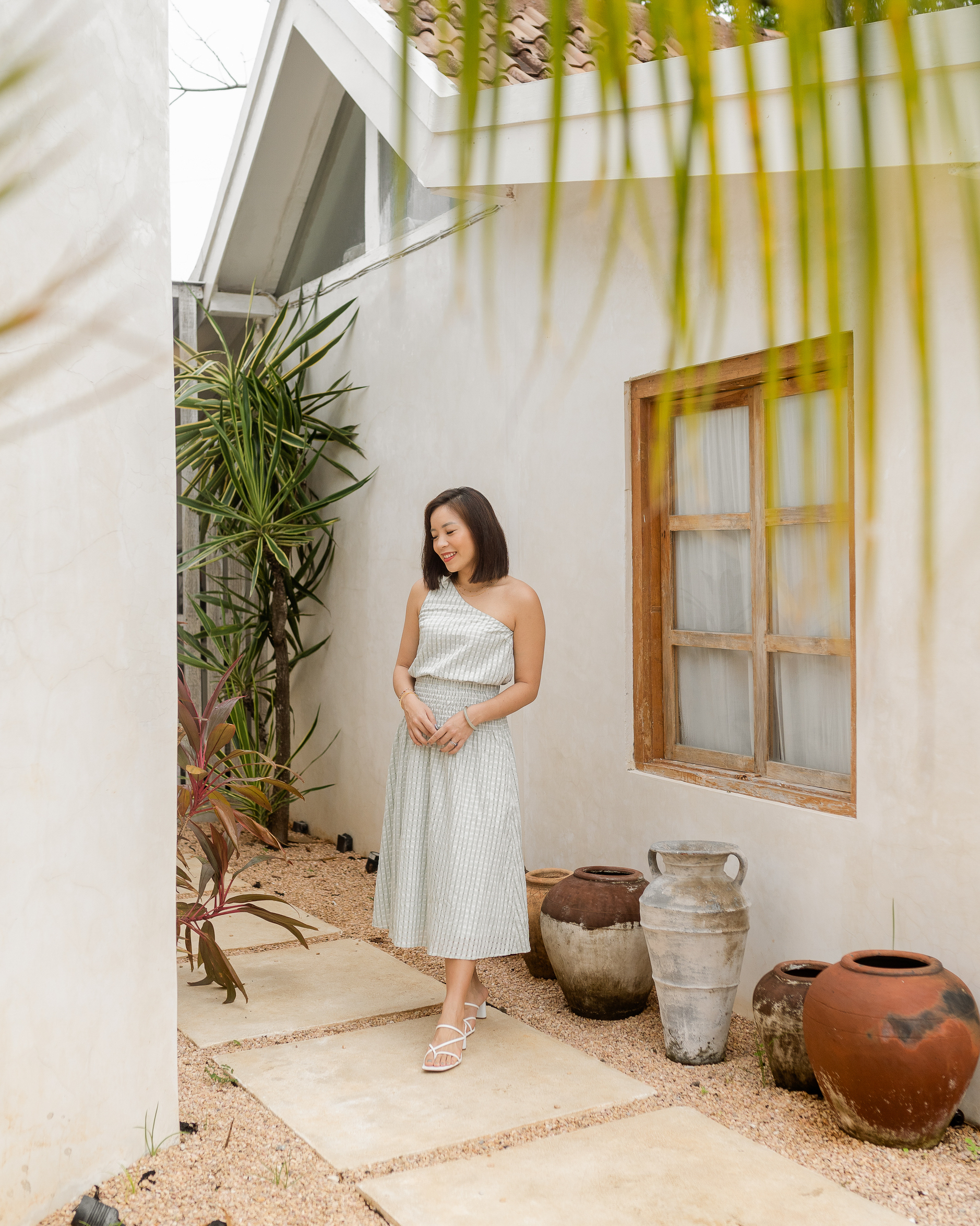Trixie Midi Skirt in Mint Checks
