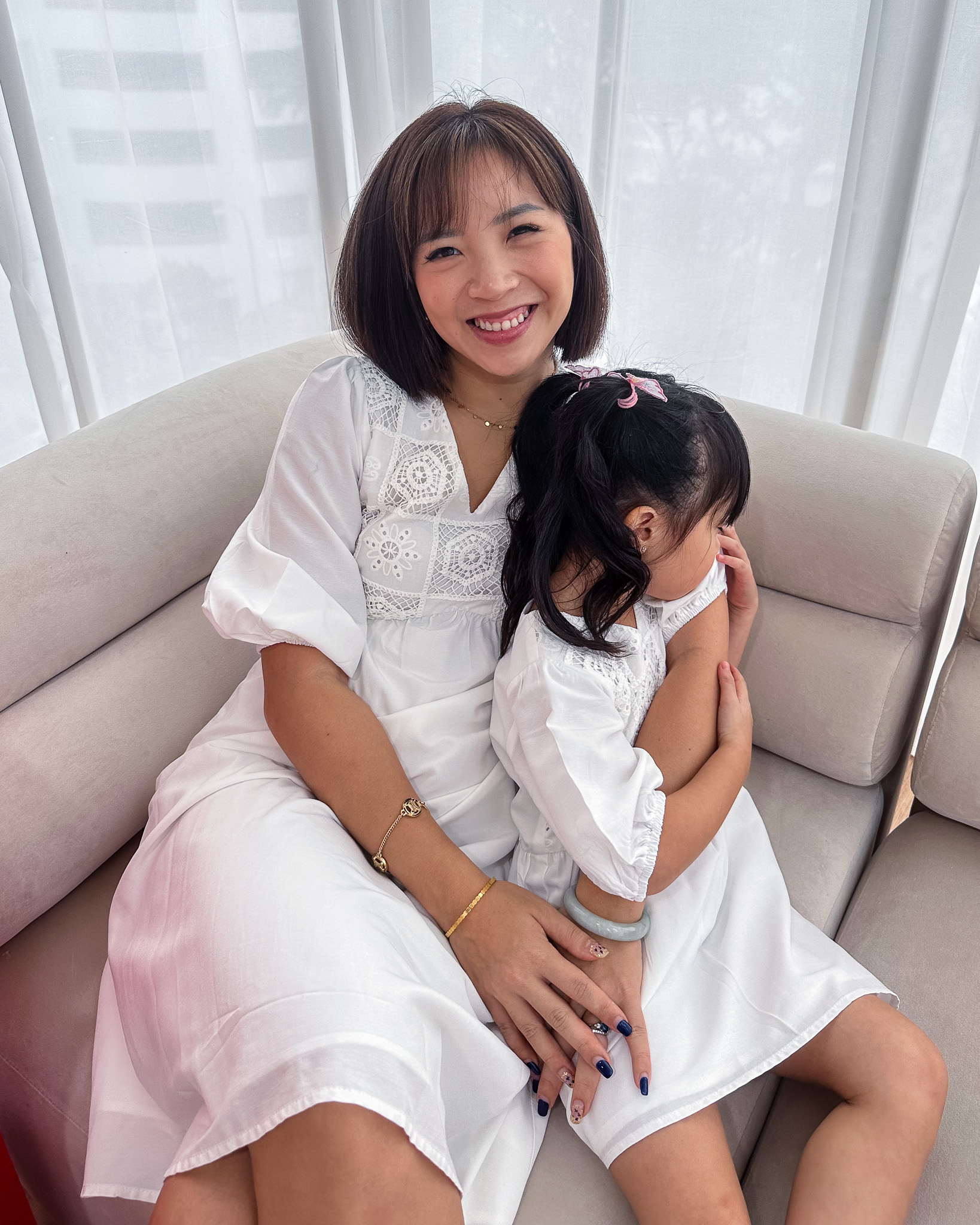 Katniss Embroidery Dress in White