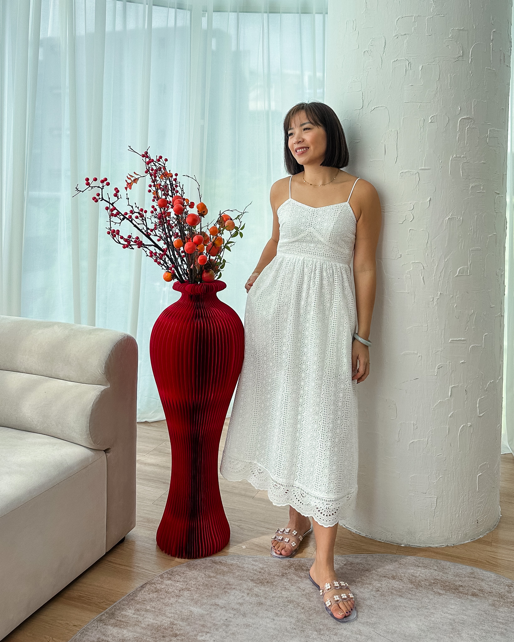 Sierra Dress in White