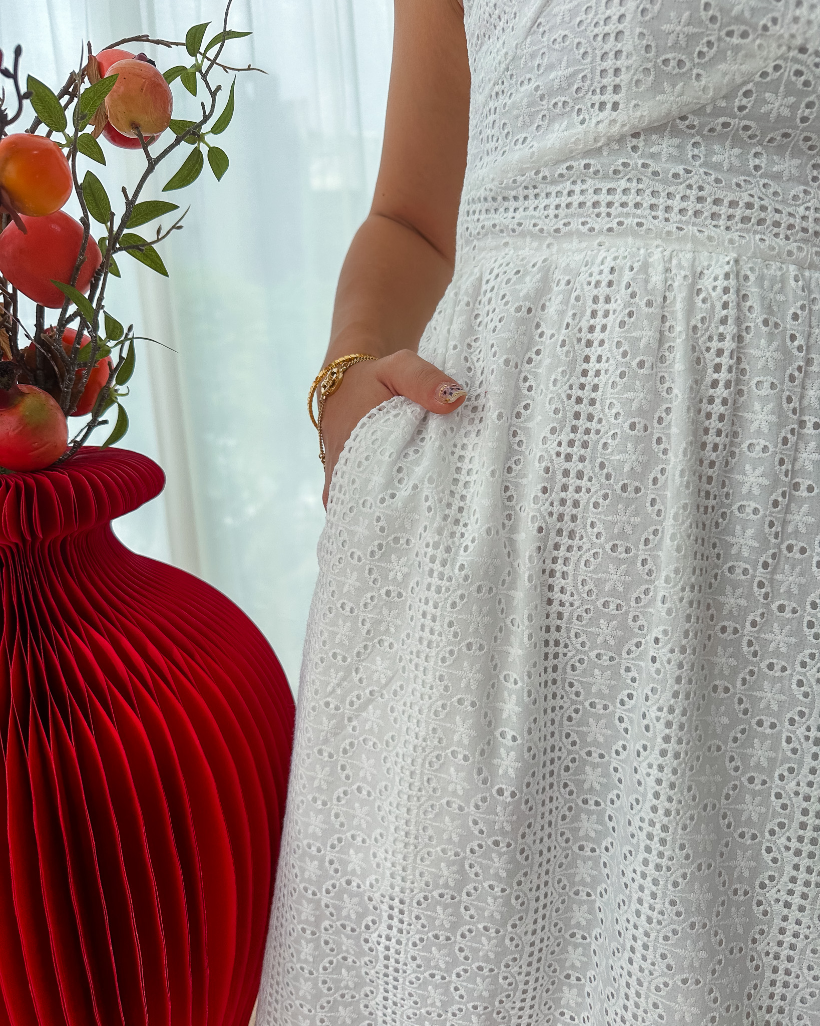 Sierra Dress in White