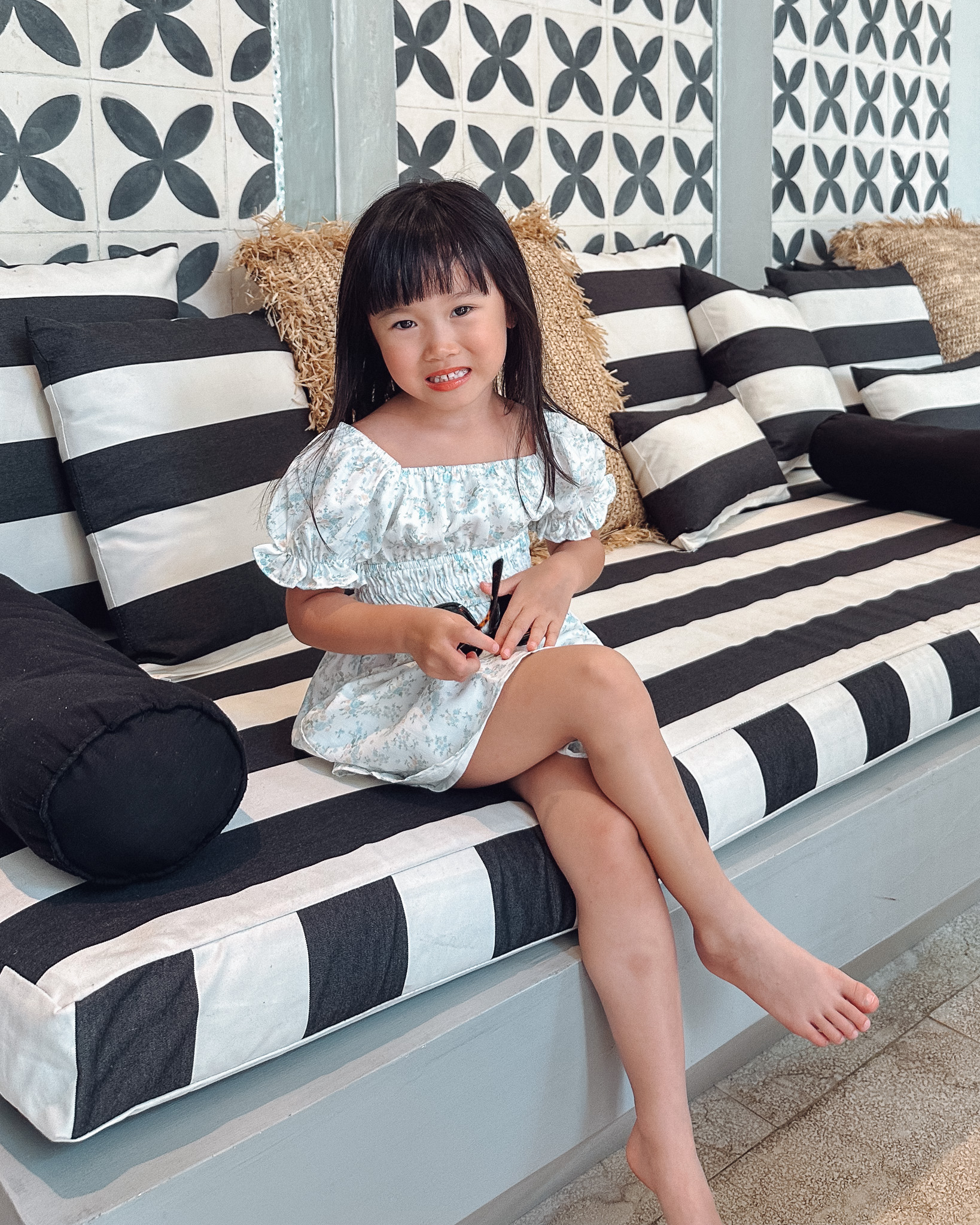 Arianna Dress in Green Florals