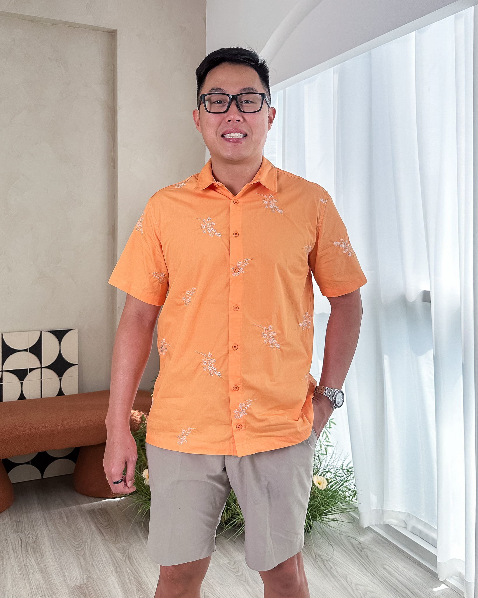 Colson Shirt in Orange