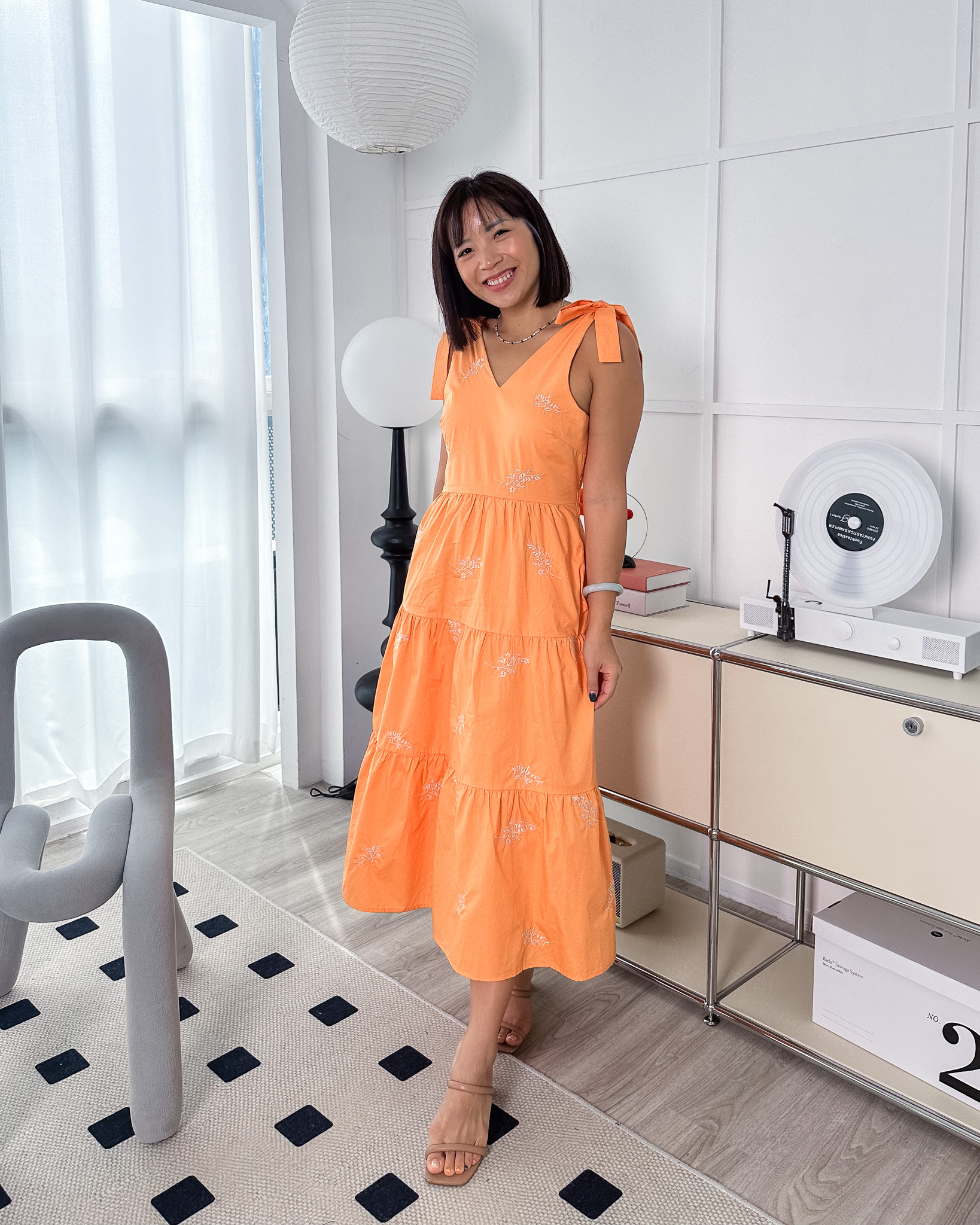 Sadie Dress in Orange