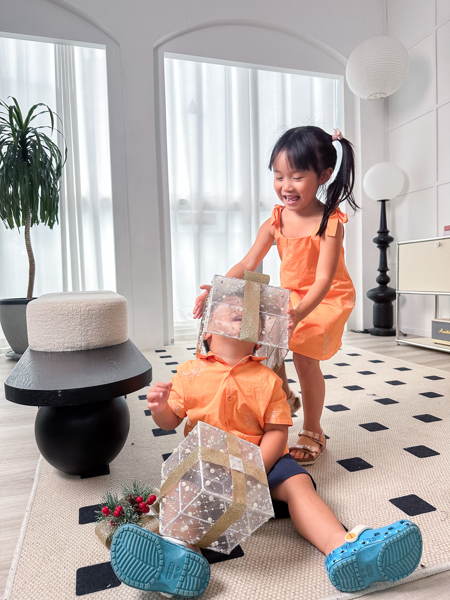 Estelle Dress in Orange