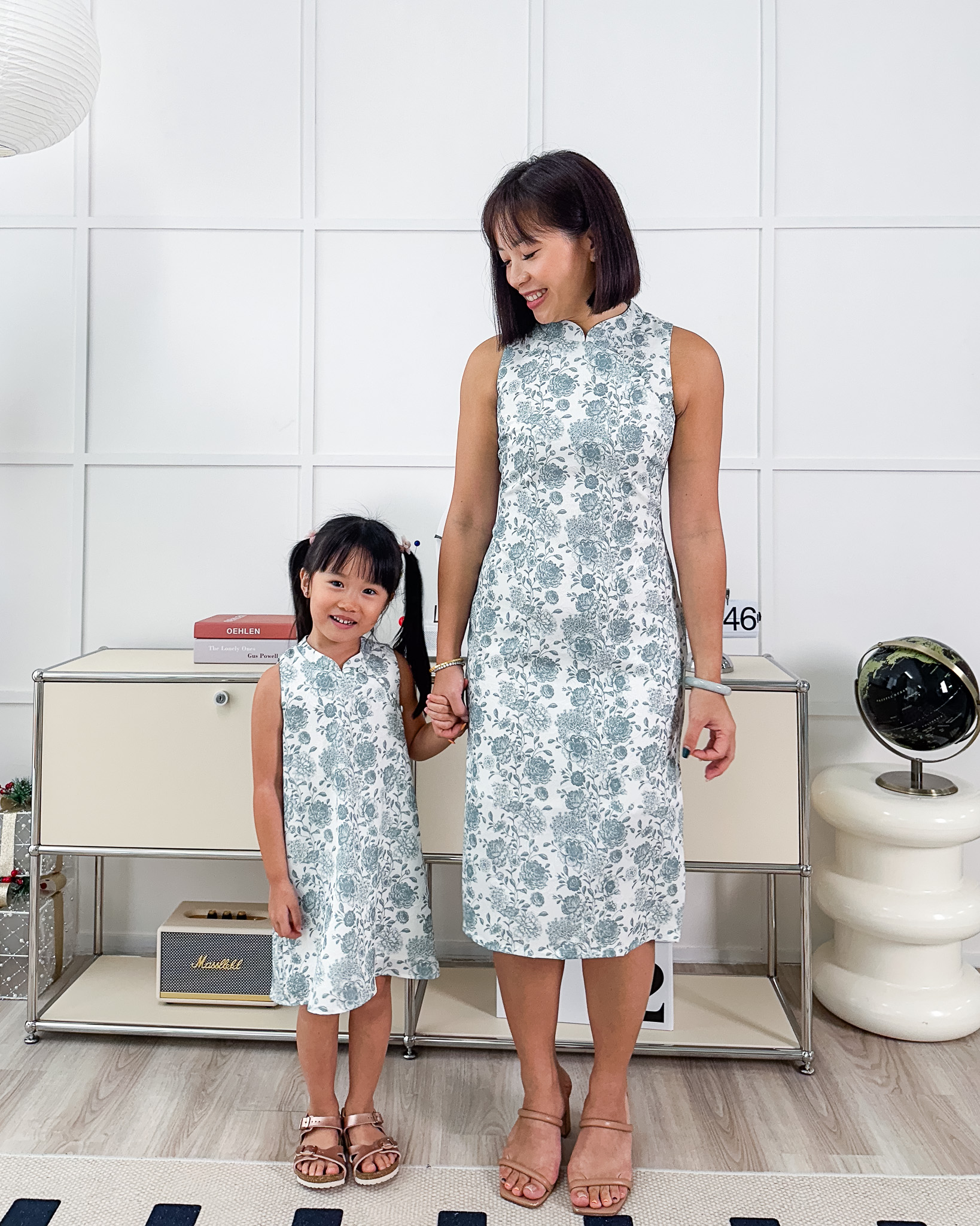 Elsie Cheongsam in Green Florals