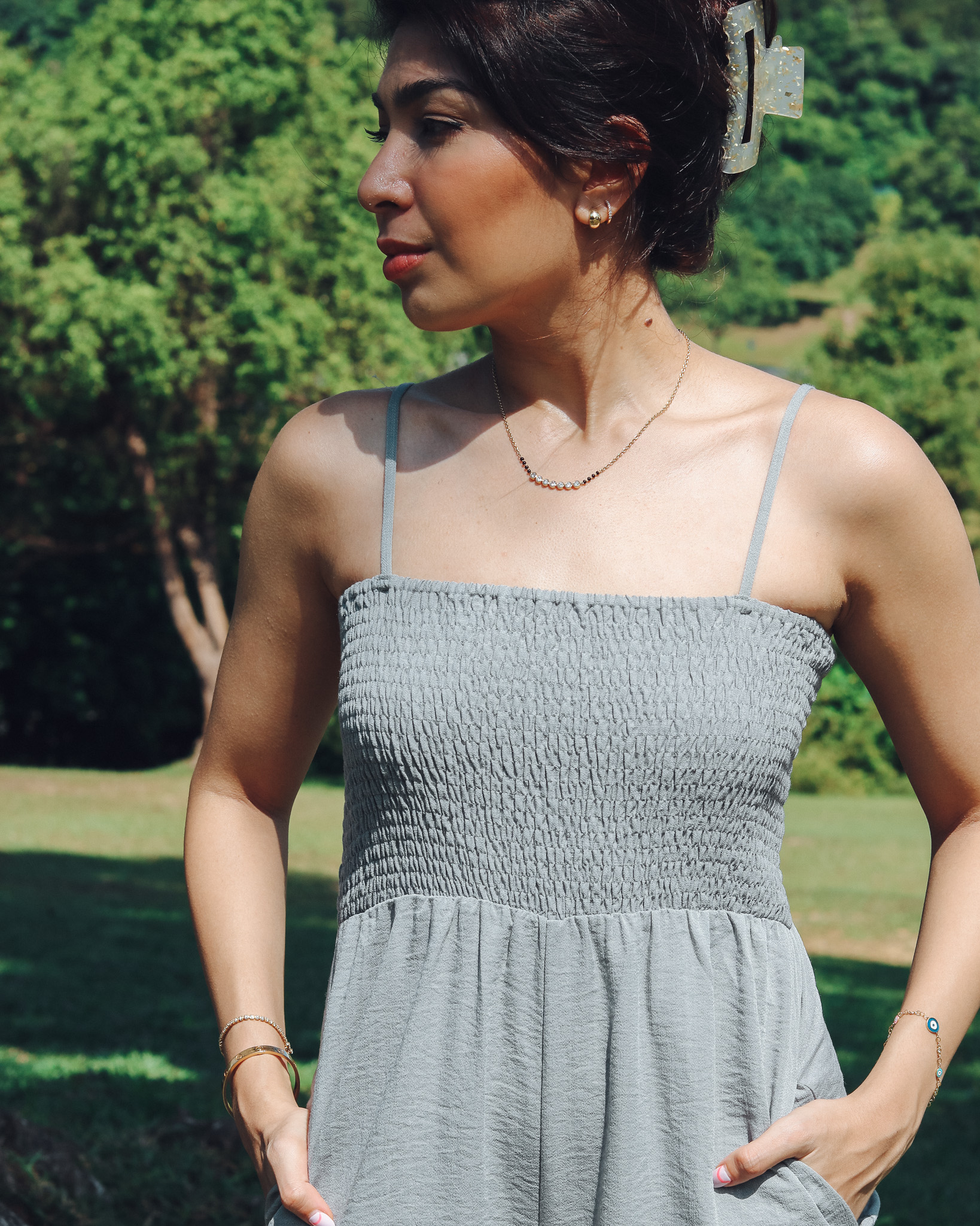 Alexa Jumpsuit in Grey