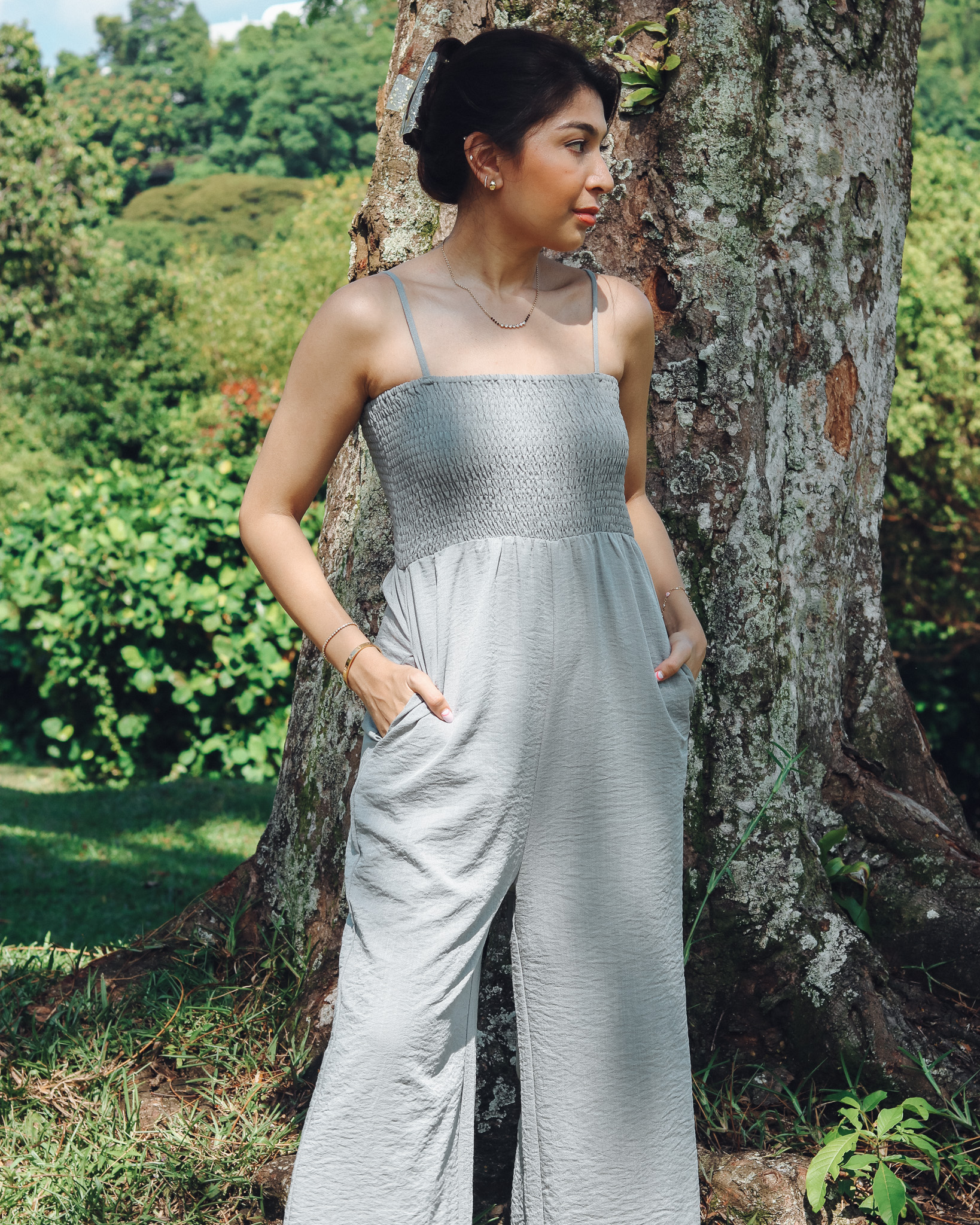 Alexa Jumpsuit in Grey
