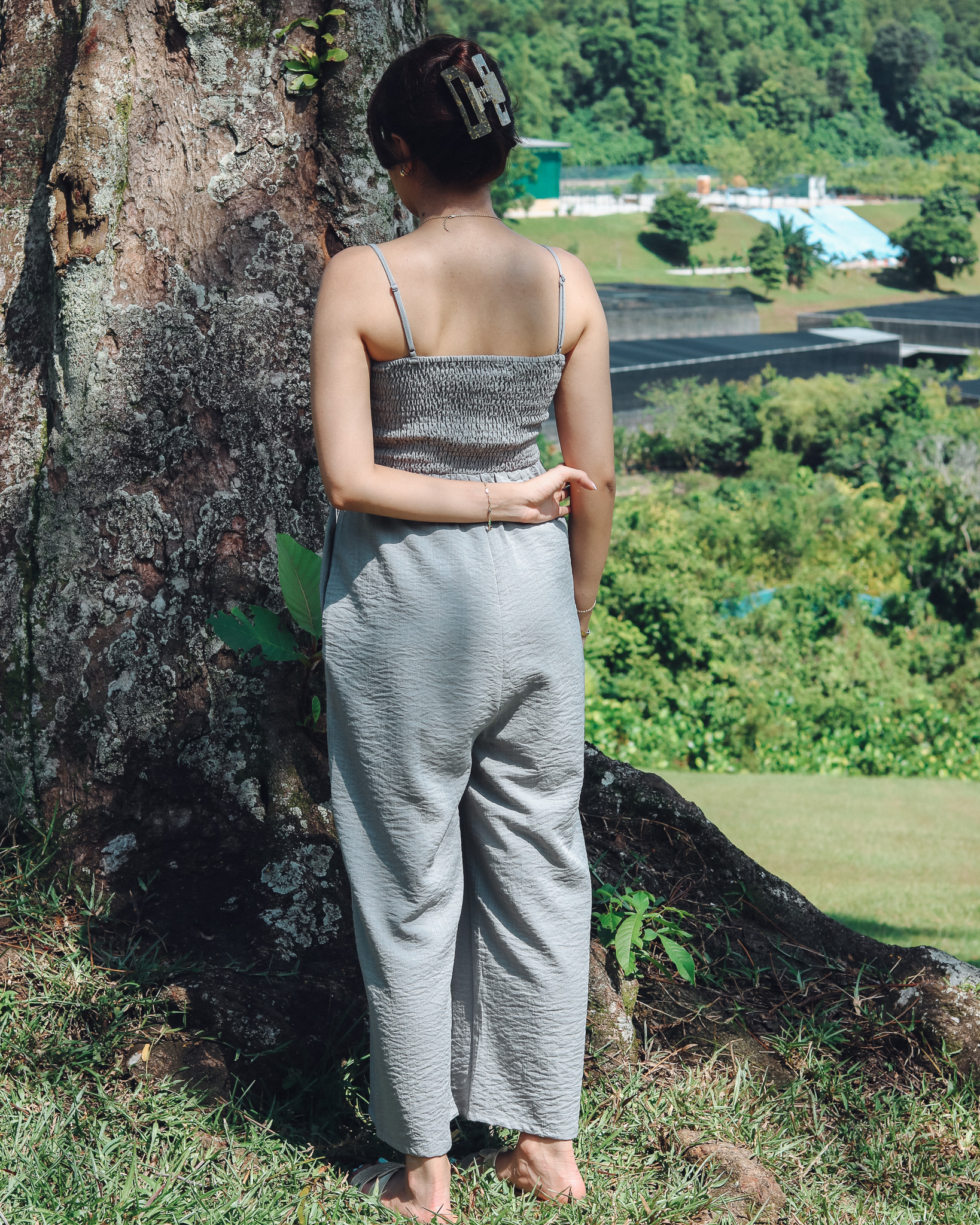 Alexa Jumpsuit in Grey
