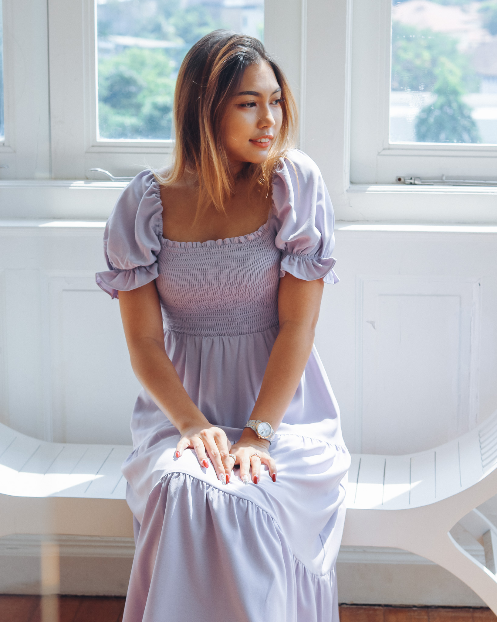 Brielle Dress in Lilac